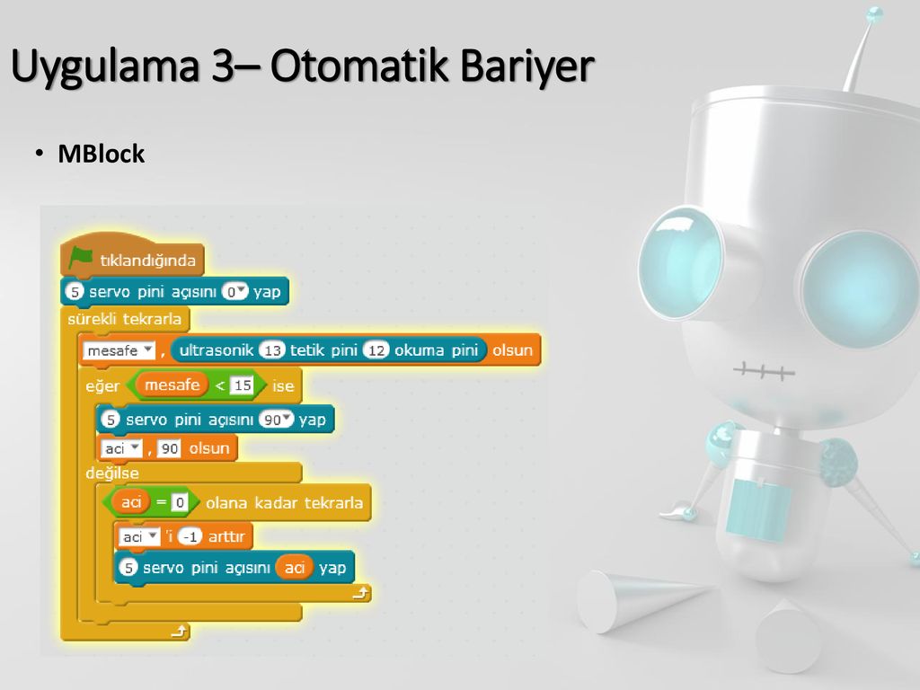 Mblock Ile Arduino Ve Robotik Kodlama Ppt Indir